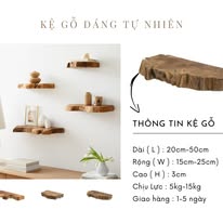 Kệ Gỗ Dáng Tự Nhiên