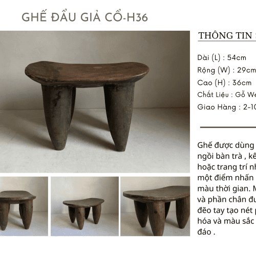 Ghế Đẩu Giả Cổ – H36
