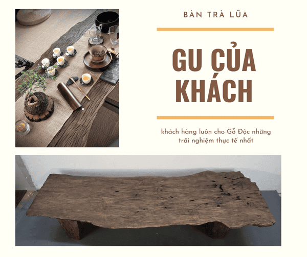 Read more about the article Bàn Trà Gỗ Lũa – Gu Của Khách