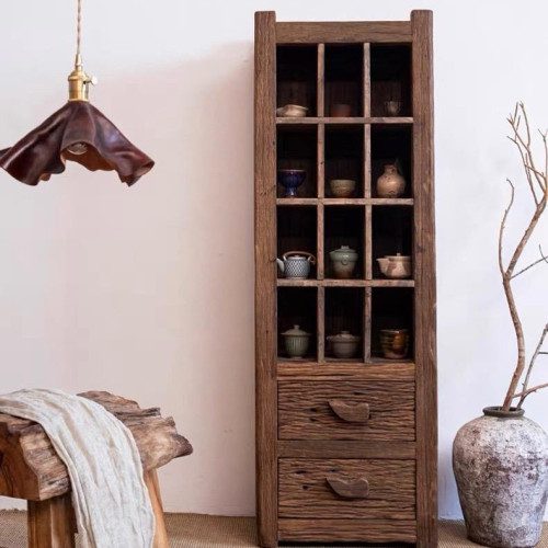 Tủ Kệ Gỗ Lũa – T04